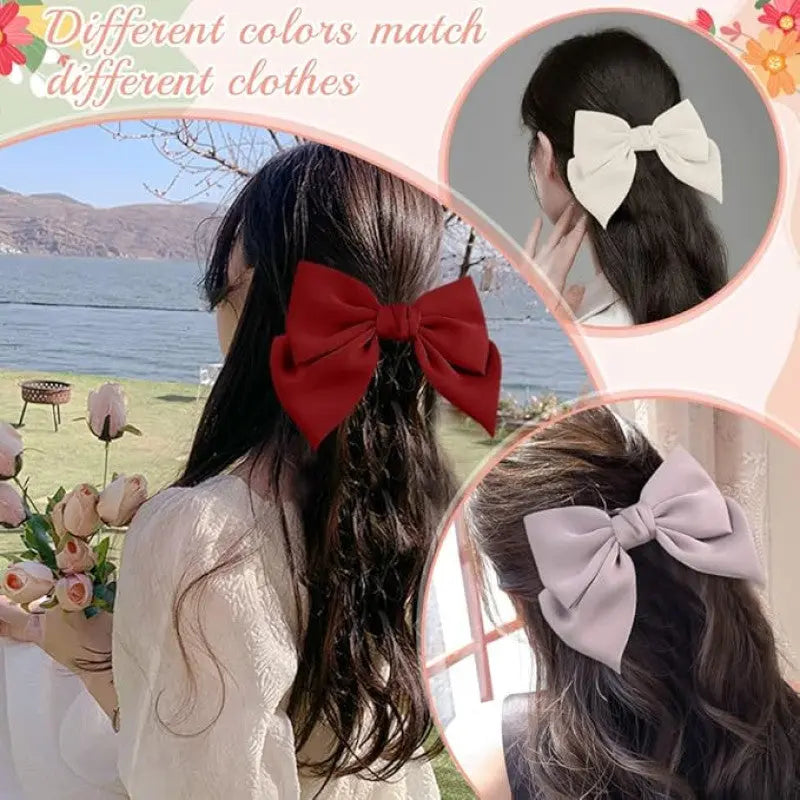 Pack of 5 Bow Clips New Arrival | Cute Hair Accessories for Girls