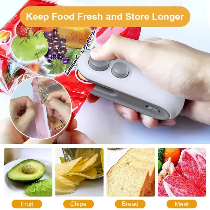 Mini Snack Bag Sealer – Portable Heat Sealing Machine for Food Storage