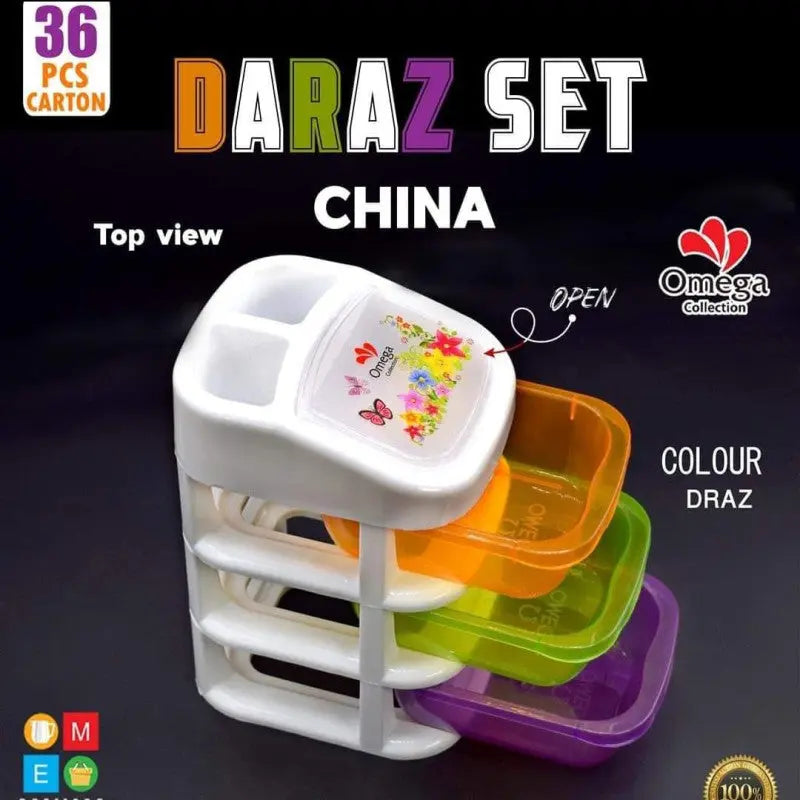 3 Pcs Rainbow Jewellery Box Set | Colorful Jewelry Storage Organizer for Girls