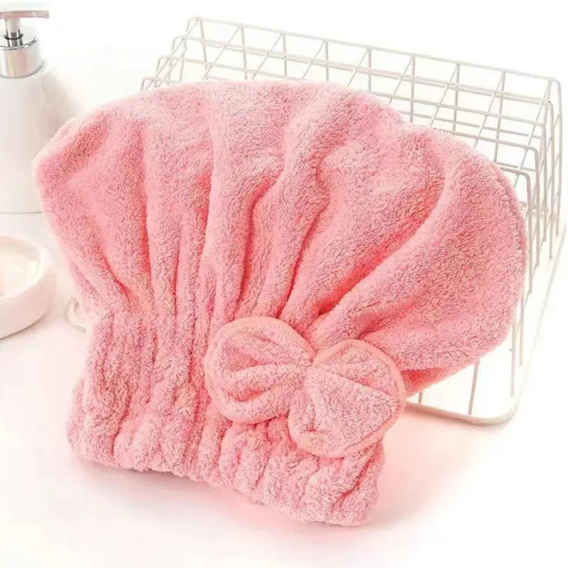 Bath Towel Cap | Soft Microfiber Hair Drying Towel Wrap for Women & Girls