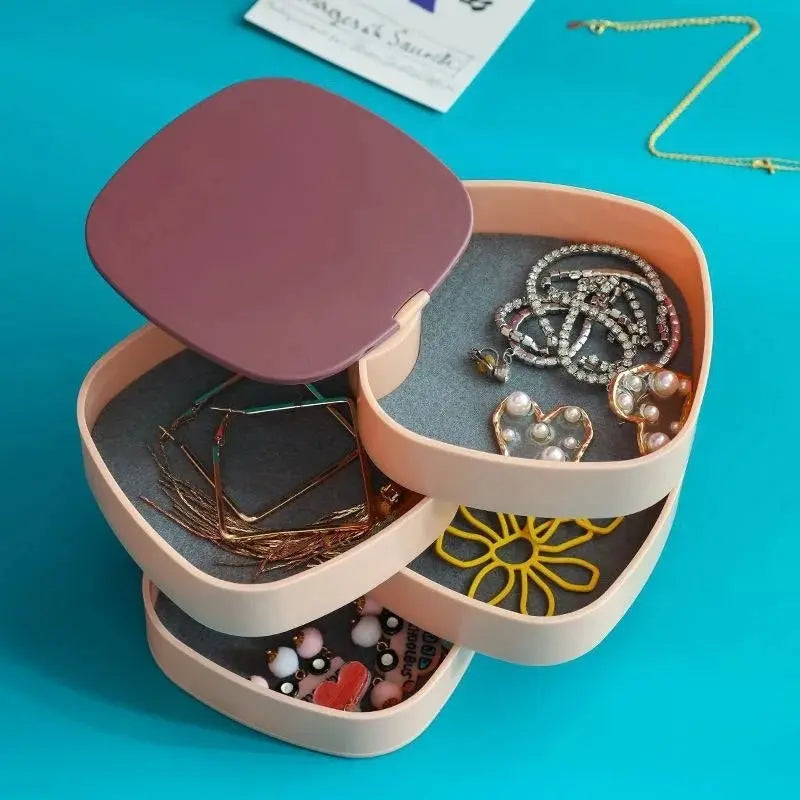 Plastic Jewelry Box | Durable & Compact Jewelry Storage Organizer for Women & Girls