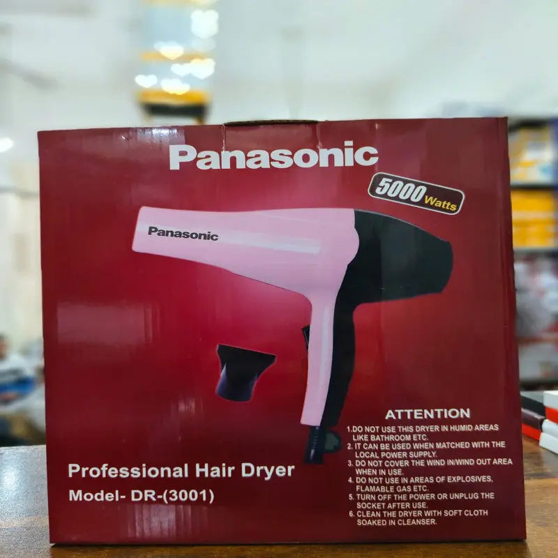 Panasonic Hair Dryer DR-3001 – Professional Electric Blow Dryer for Fast Drying & Styling | Salon Quality Hair Dryer for Home Use