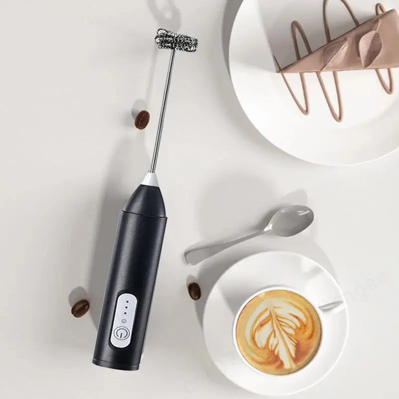 Rechargeable Coffee Beater Single – Electric Milk Frother Handheld USB Coffee Mixer | Portable Foam Maker for Coffee, Cappuccino & Latte