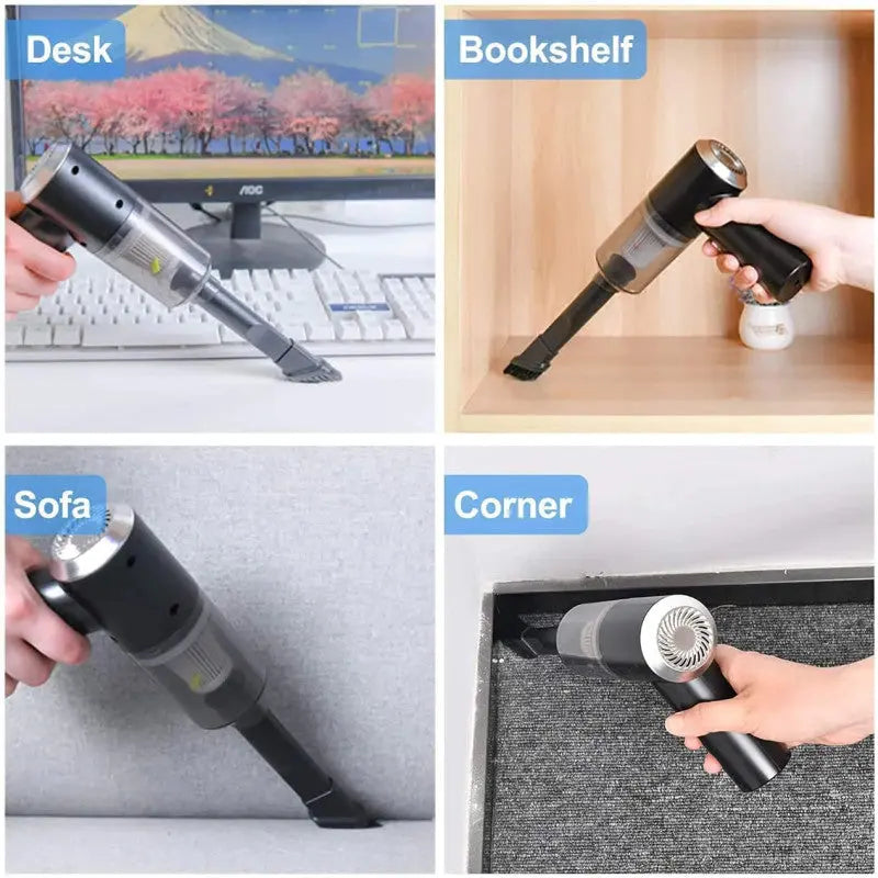 2 in 1 Car Vacuum Cleaner – Powerful Portable Wet & Dry Handheld Car Vacuum | Strong Suction Car Cleaner for Home & Car Use
