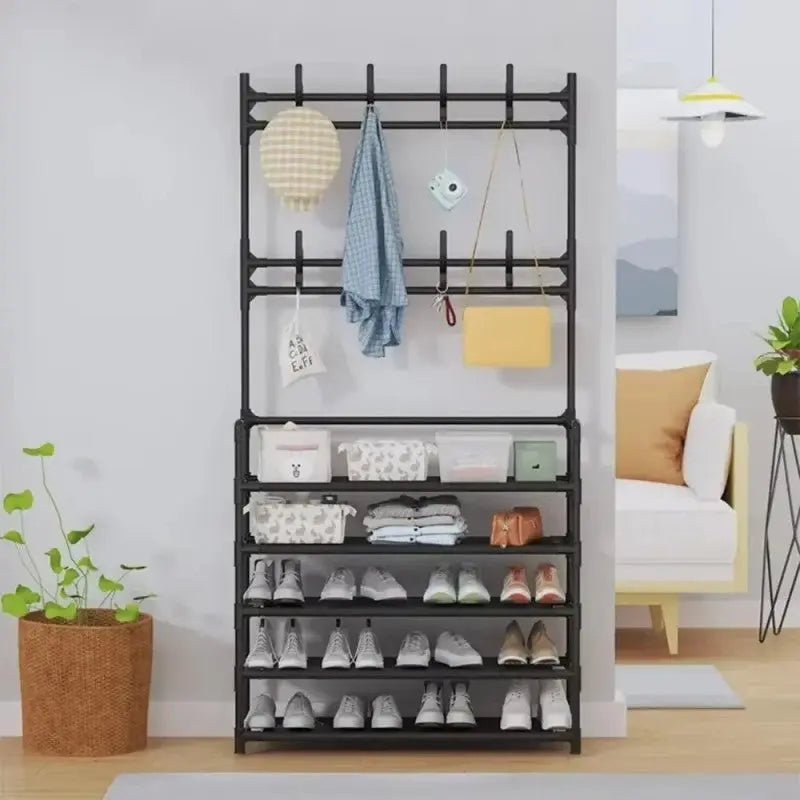 Steel 5 Layer Shoe Storage Organizer Rack – Heavy Duty Multi-Tier Shoe Shelf for Home & Entryway Storage