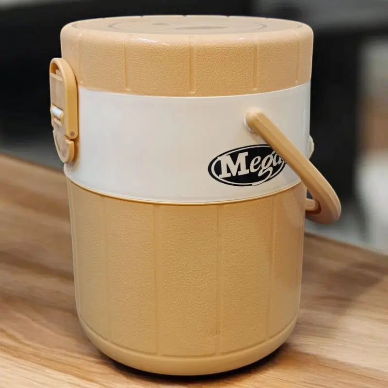 Mega Lunch Carrier Small | 2 Stainless Steel Bowls with 1 Plastic Bowl Lunch Box Set
