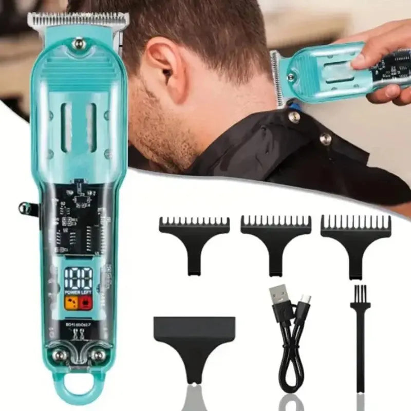 Digital Transparent Trimmer FR-D 8268 – Rechargeable Professional Hair & Beard Trimmer