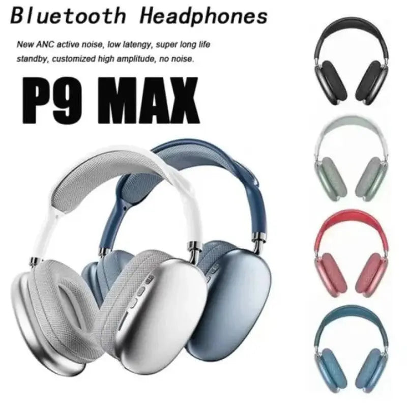 P9 Wireless Bluetooth Headphones with Microphone – Noise Cancelling Over-Ear Headset for Music & Calls