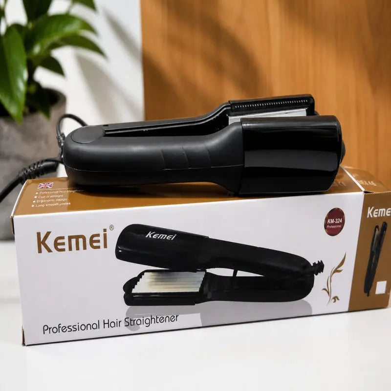 Kemei Professional Hair Crimper – Fast Styling for Smooth, Silky & Frizz-Free Hair