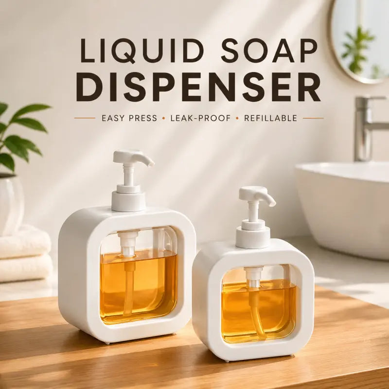 Hand Wash Dispenser Bottle – Soap Dispenser for Bathroom & Kitchen | Liquid Soap Pump Bottle for Home Use