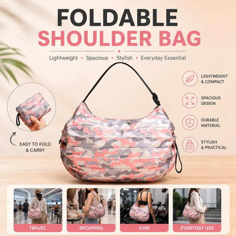 Foldable Zipper Storage Bag – Large Capacity Clothes, Blanket & Travel Organizer Bag