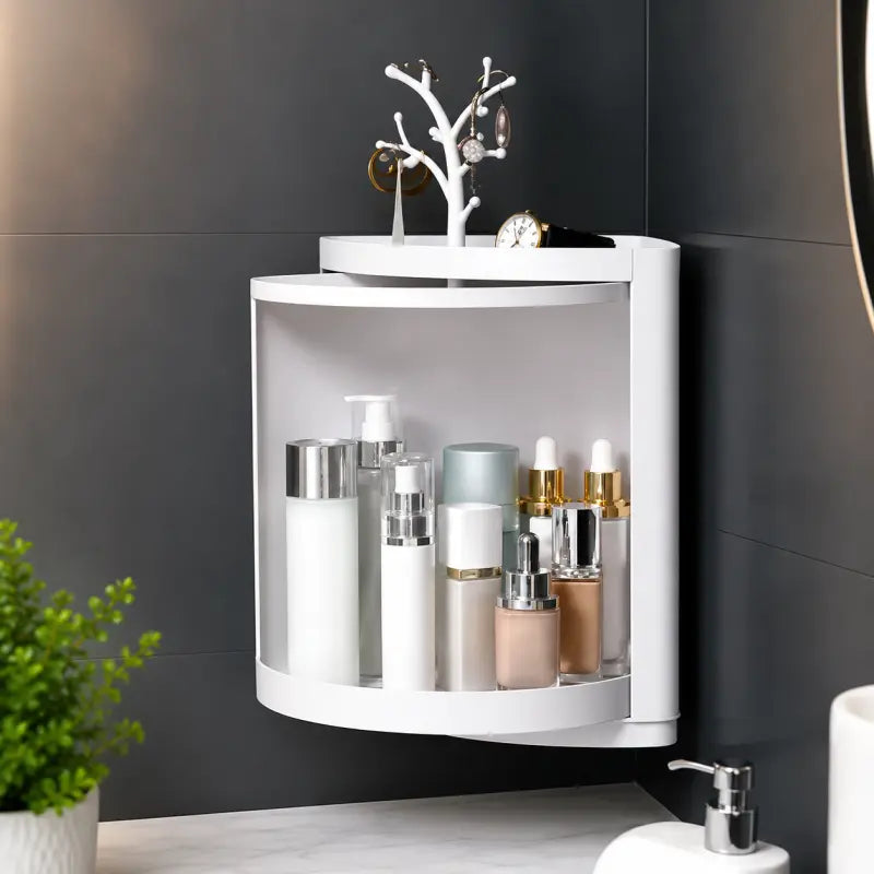 Emsa Bathroom Cabinet Single Layer – Wall Mounted Bathroom Organizer Shelf for Toiletries & Essentials