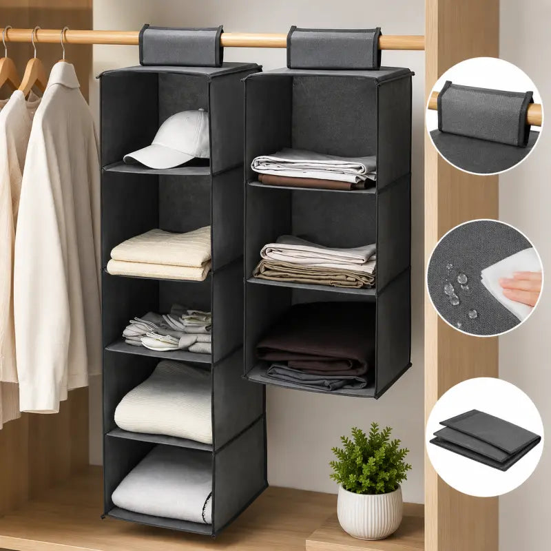 5 Layer Almari Bag – Large Capacity Foldable Wardrobe Storage Organizer for Clothes, Bedding & Seasonal Items