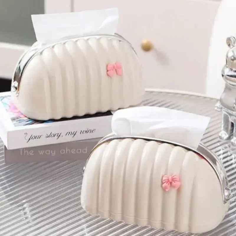 Luxury Tissue Box Desktop Organizer | Elegant Tissue Paper Holder for Home & Office